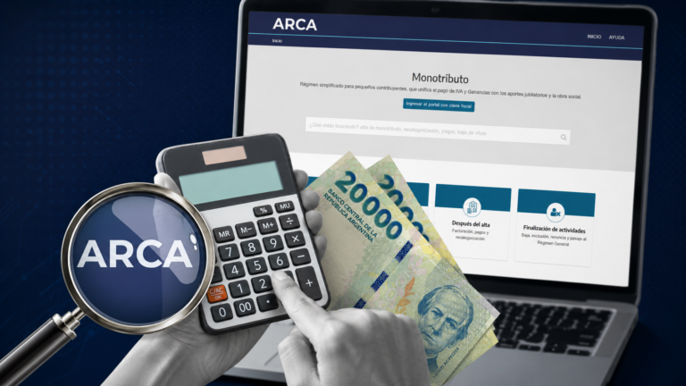 Monotributo: las escalas y cuotas subirán 16,85% desde agosto de 2026