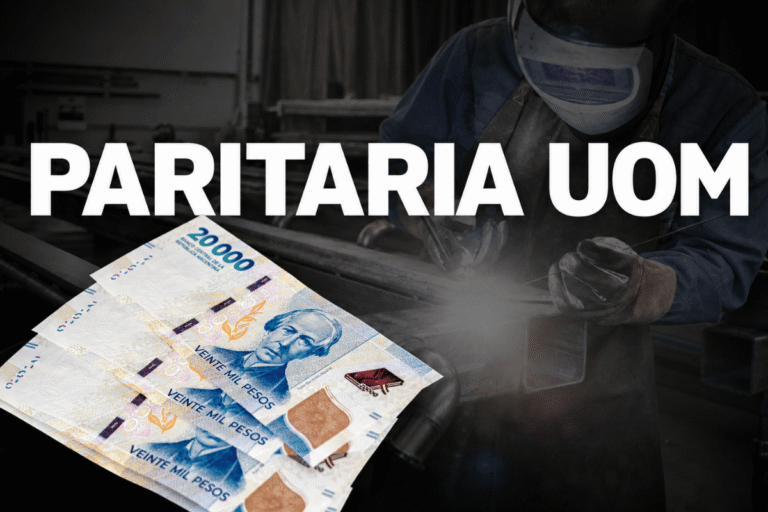Paritaria UOM: que dice el último acuerdo y cómo quedan los nuevos básicos desde agosto 2026