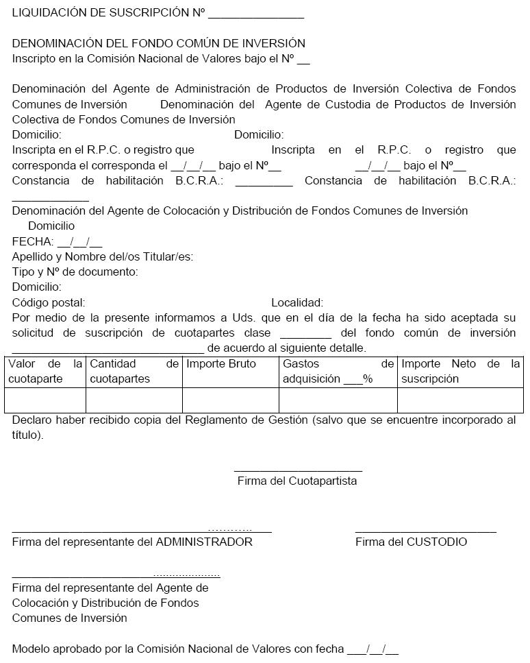 Normas CNV (N.T. 2013), CAPITULO III - OTRAS DISPOSICIONES PARA LOS FONDOS COMUNES DE INVERSIÓN, imagen oficial 6.