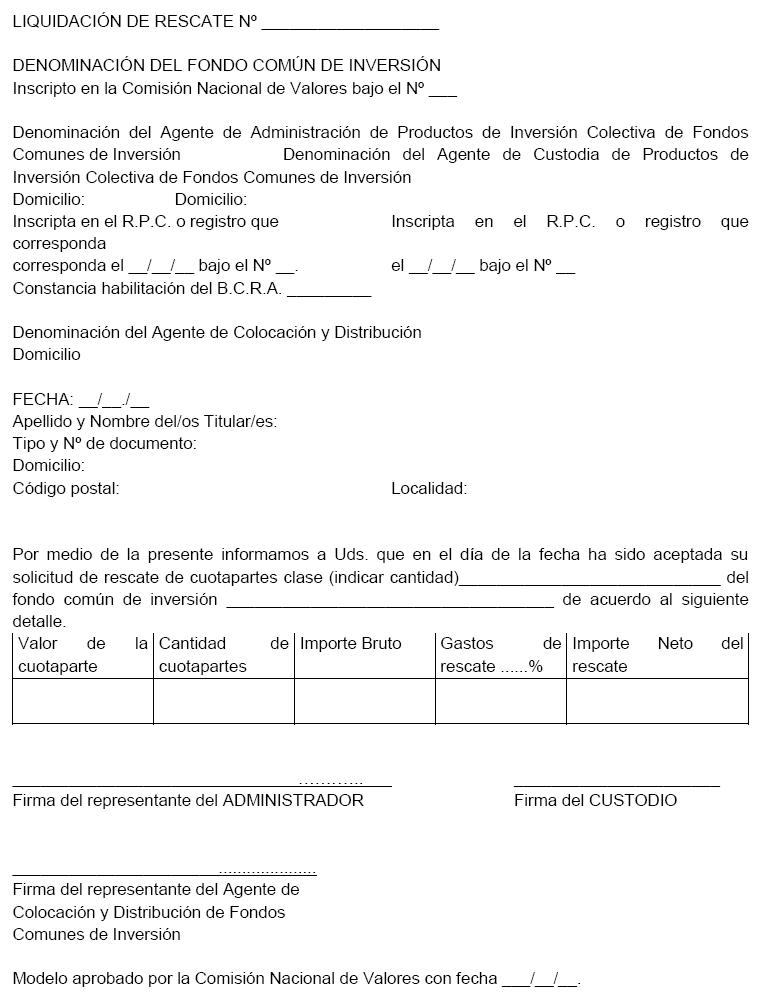 Normas CNV (N.T. 2013), CAPITULO III - OTRAS DISPOSICIONES PARA LOS FONDOS COMUNES DE INVERSIÓN, imagen oficial 8.