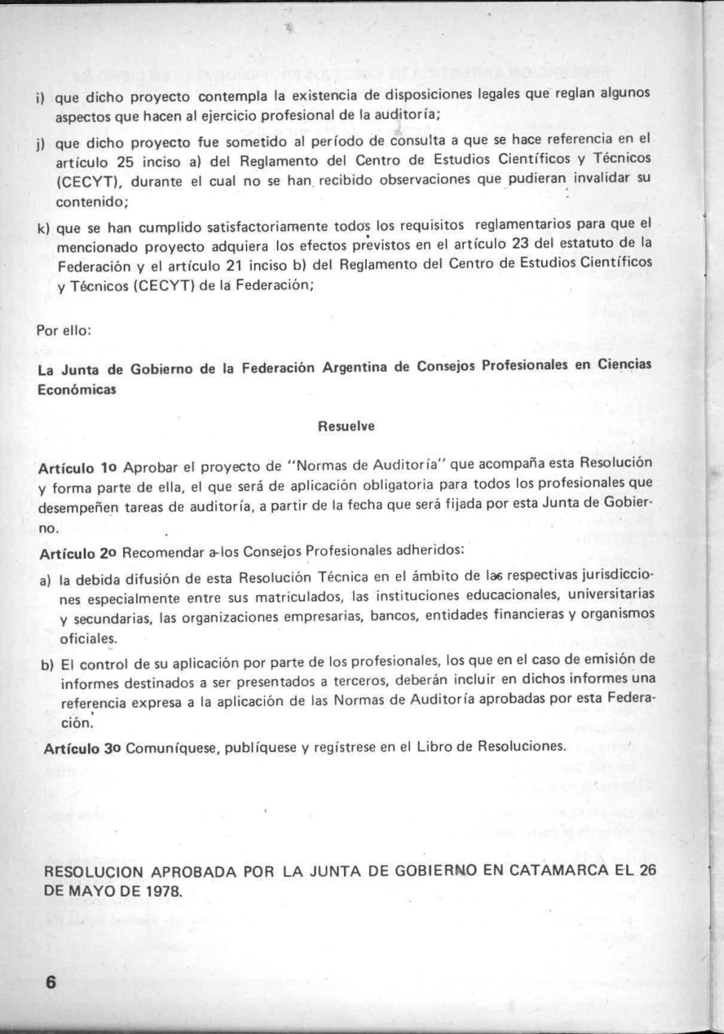 Resolución Técnica 3. Texto histórico oficial, facsímil 2 de 23.